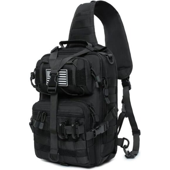 Tactical Sling Backpack MOLLE EDC Chest Bag Military Crossbody Range Pack - Picture 1 of 7